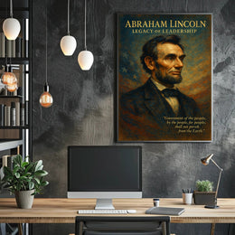 Abraham Lincoln Legacy of Leadership Poster PosterGoat
