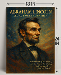 Abraham Lincoln Legacy of Leadership Poster PosterGoat