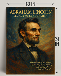 Abraham Lincoln Legacy of Leadership Poster PosterGoat