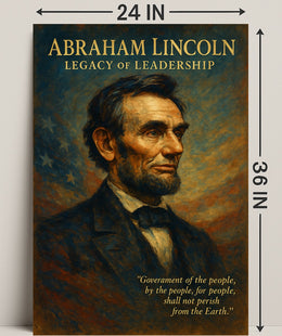 Abraham Lincoln Legacy of Leadership Poster PosterGoat