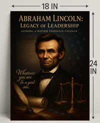 Abraham Lincoln Legacy of Leadership Poster PosterGoat
