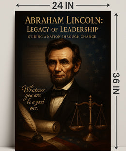 Abraham Lincoln Legacy of Leadership Poster PosterGoat