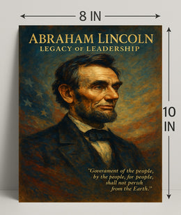 Abraham Lincoln Legacy of Leadership Poster PosterGoat