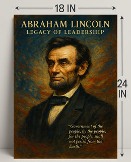 Abraham Lincoln Legacy of Leadership Poster PosterGoat