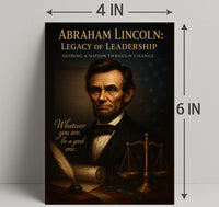 Abraham Lincoln Legacy of Leadership Poster PosterGoat