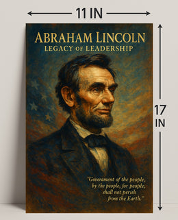 Abraham Lincoln Legacy of Leadership Poster PosterGoat