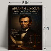 Abraham Lincoln Legacy of Leadership Poster PosterGoat