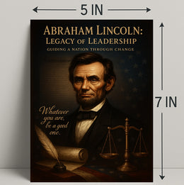 Abraham Lincoln Legacy of Leadership Poster PosterGoat