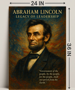 Abraham Lincoln Legacy of Leadership Poster PosterGoat