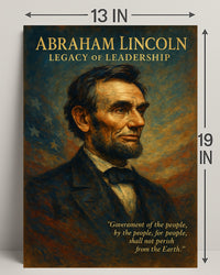 Abraham Lincoln Legacy of Leadership Poster PosterGoat