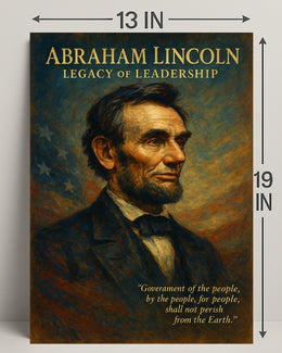 Abraham Lincoln Legacy of Leadership Poster PosterGoat