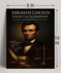 Abraham Lincoln Legacy of Leadership Poster PosterGoat