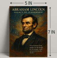 Abraham Lincoln Legacy of Leadership Poster PosterGoat