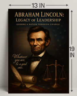 Abraham Lincoln Legacy of Leadership Poster PosterGoat