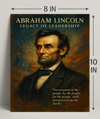 Abraham Lincoln Legacy of Leadership Poster PosterGoat