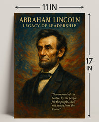 Abraham Lincoln Legacy of Leadership Poster PosterGoat