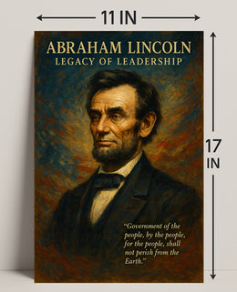 Abraham Lincoln Legacy of Leadership Poster PosterGoat