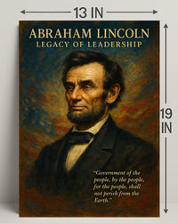 Abraham Lincoln Legacy of Leadership Poster PosterGoat