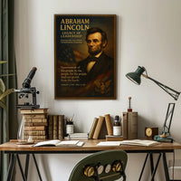 Abraham Lincoln Legacy of Leadership Poster PosterGoat