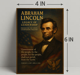 Abraham Lincoln Legacy of Leadership Poster PosterGoat