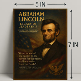 Abraham Lincoln Legacy of Leadership Poster PosterGoat