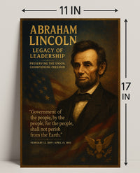Abraham Lincoln Legacy of Leadership Poster PosterGoat