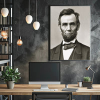 Abraham Lincoln Seated at Writing Desk Poster Decor PosterGoat