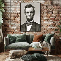 Abraham Lincoln Seated at Writing Desk Poster Decor PosterGoat
