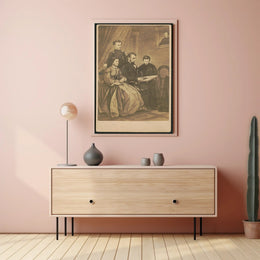 Abraham Lincoln Sepia Profile Repeat Poster Historical Art Print PosterGoat