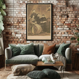 Abraham Lincoln Sepia Profile Repeat Poster Historical Art Print PosterGoat