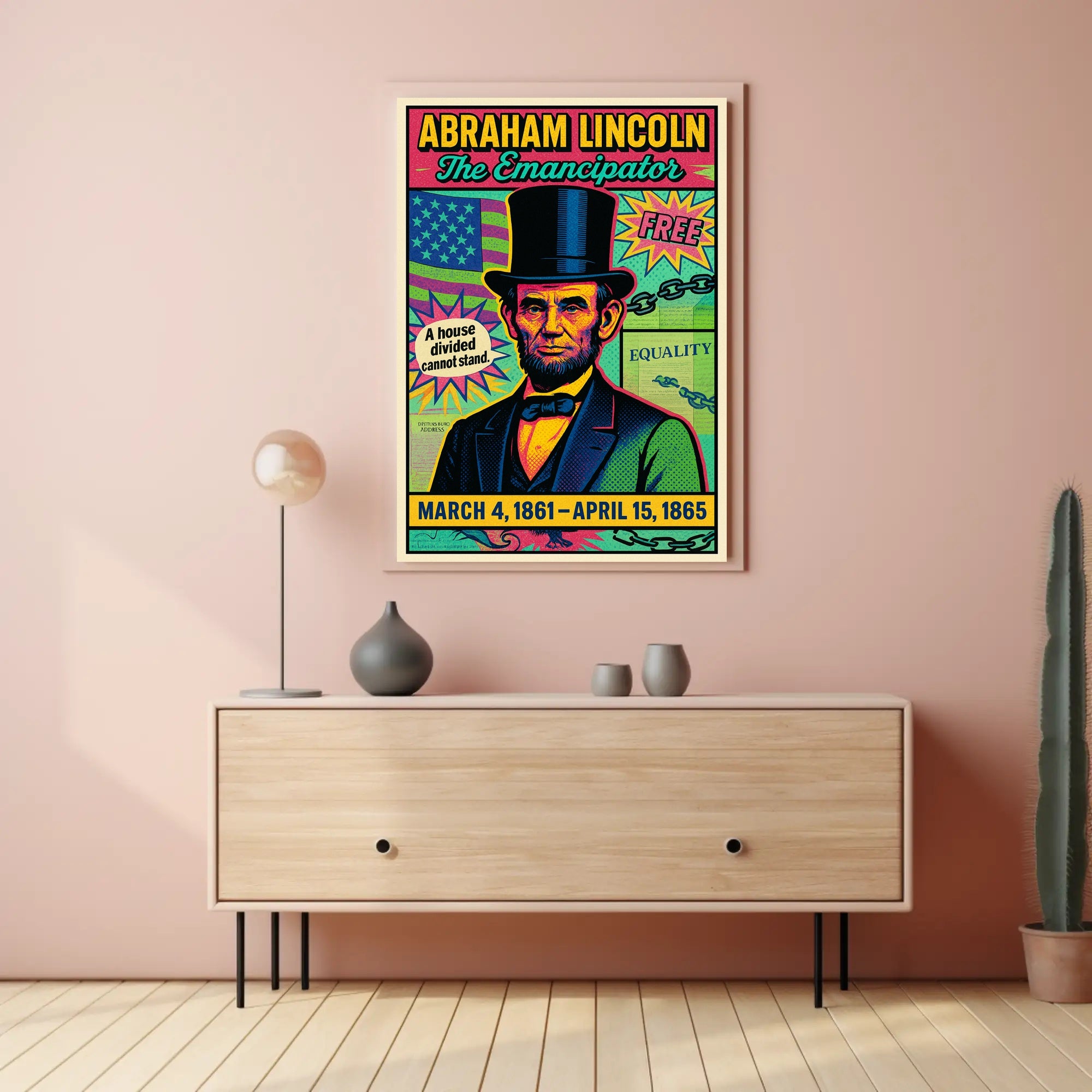 Abraham Lincoln The Emancipator Poster PosterGoat