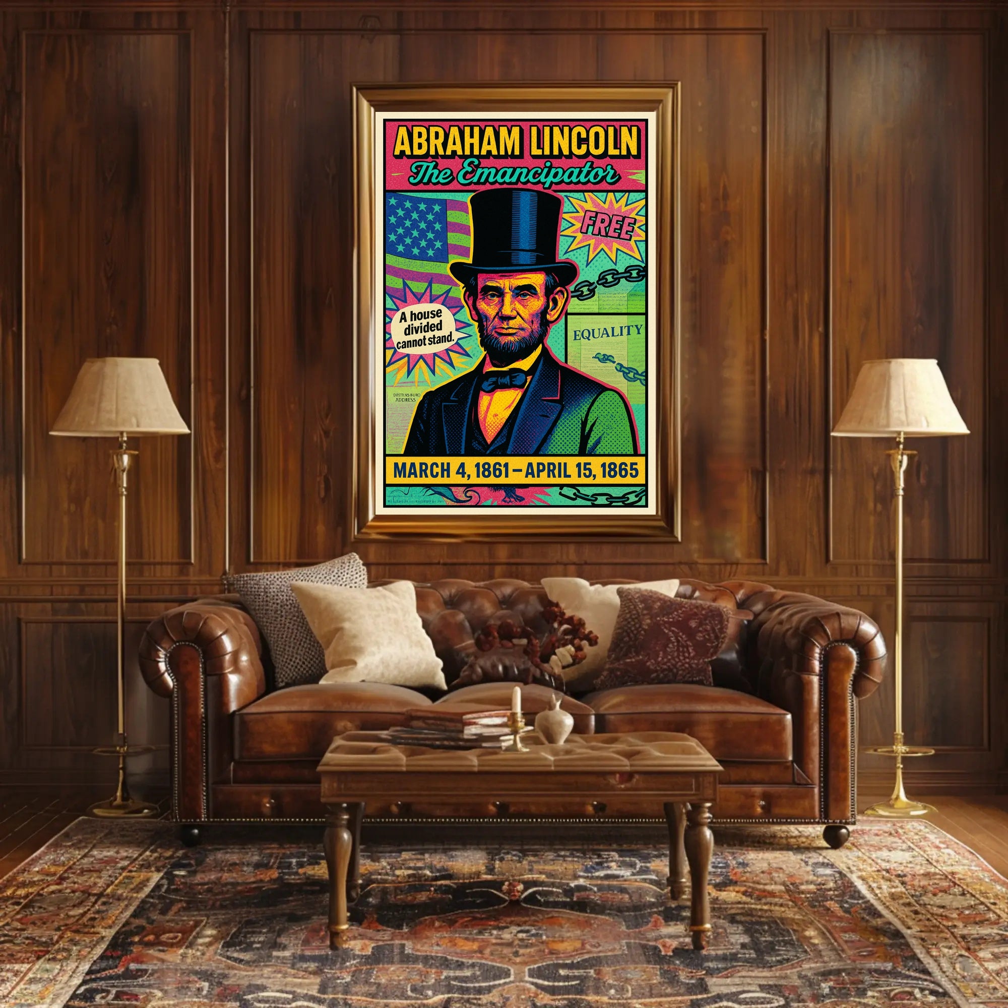 Abraham Lincoln The Emancipator Poster PosterGoat
