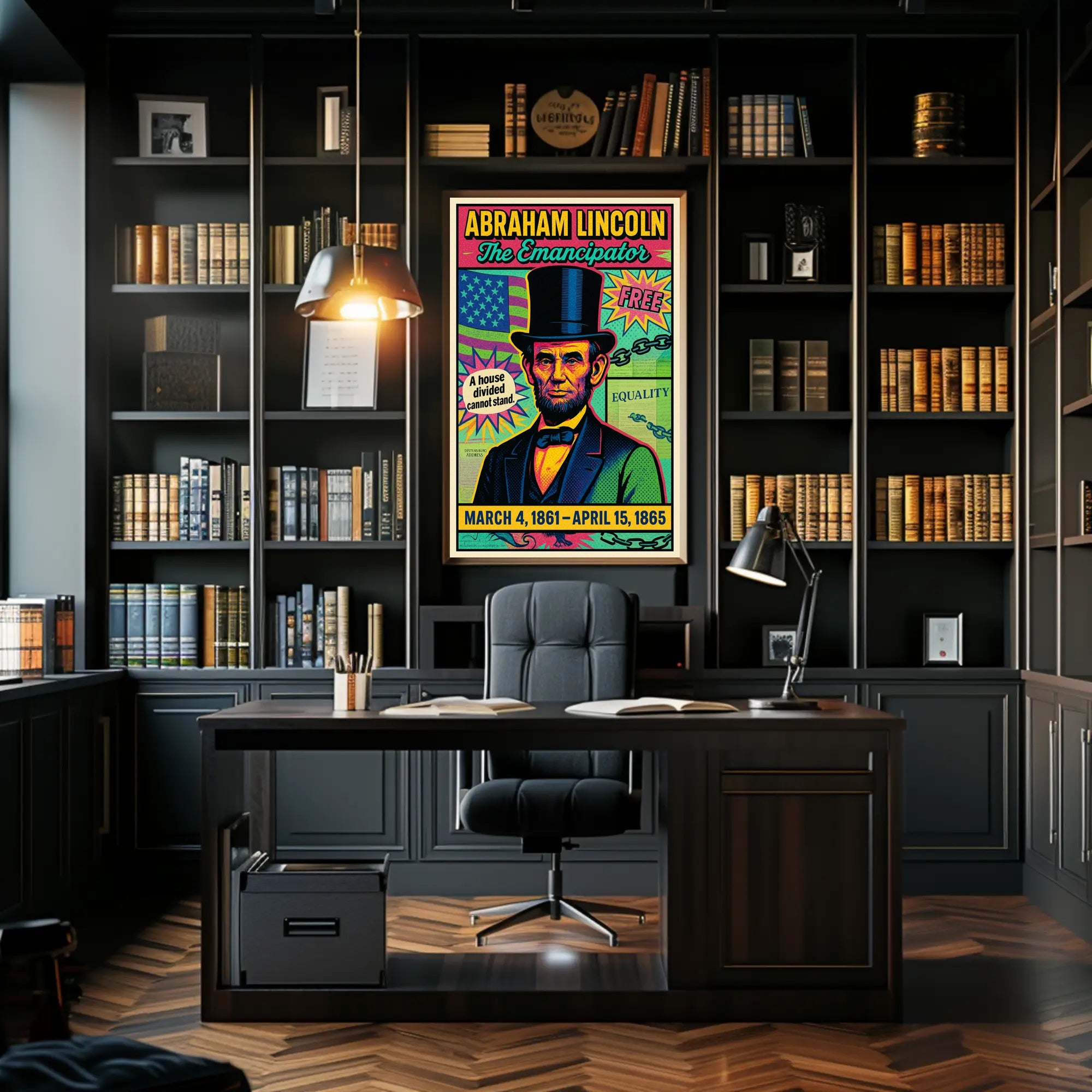 Abraham Lincoln The Emancipator Poster PosterGoat