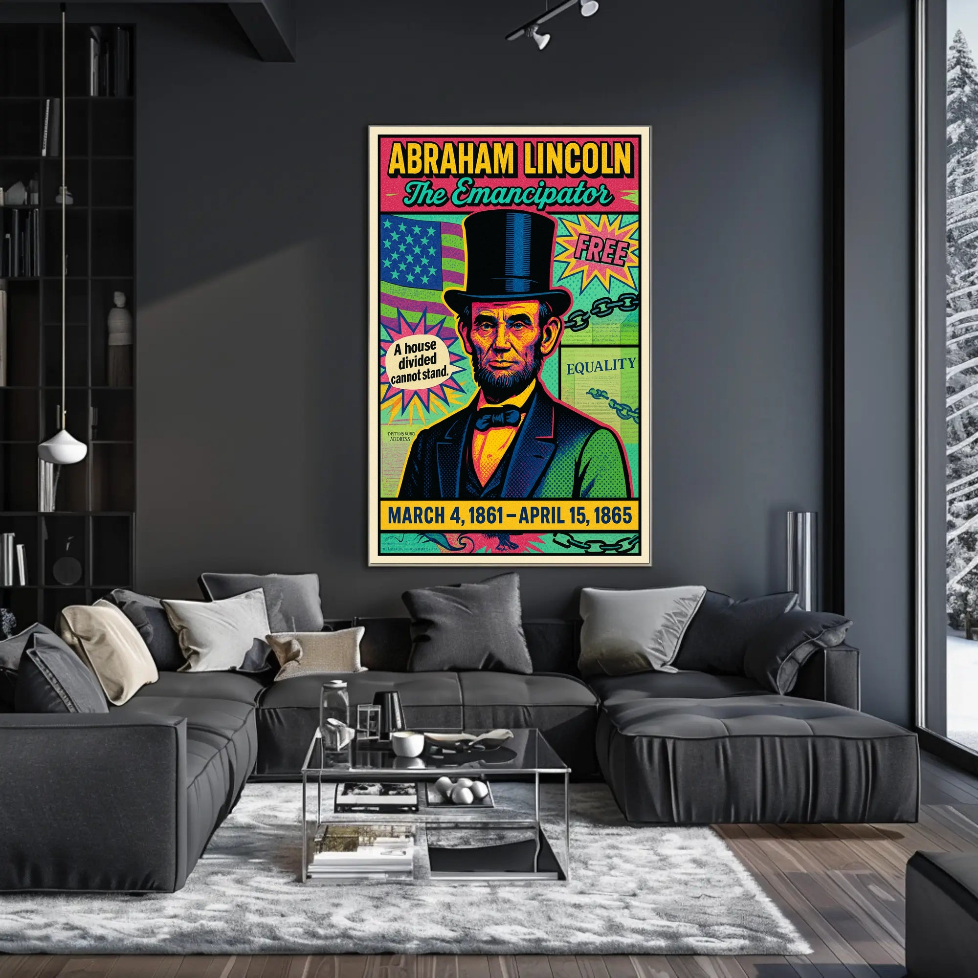 Abraham Lincoln The Emancipator Poster PosterGoat