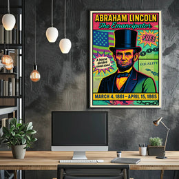 Abraham Lincoln The Emancipator Poster PosterGoat