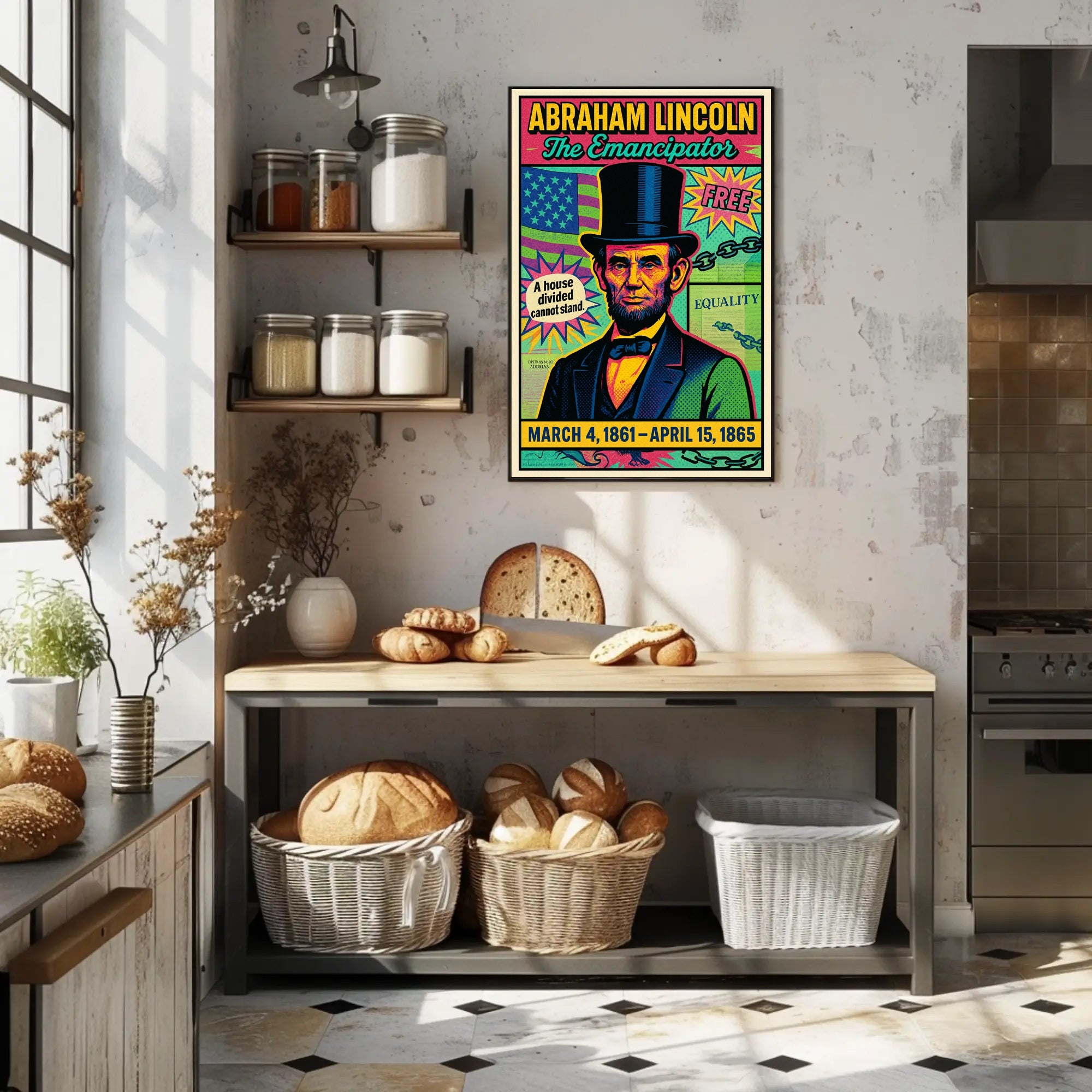 Abraham Lincoln The Emancipator Poster PosterGoat