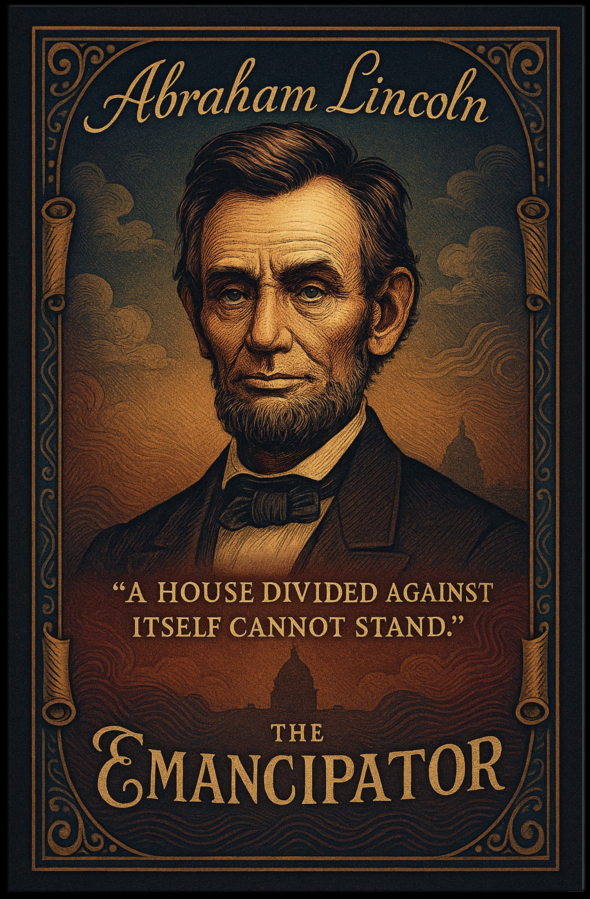 Abraham Lincoln The Emancipator Poster PosterGoat