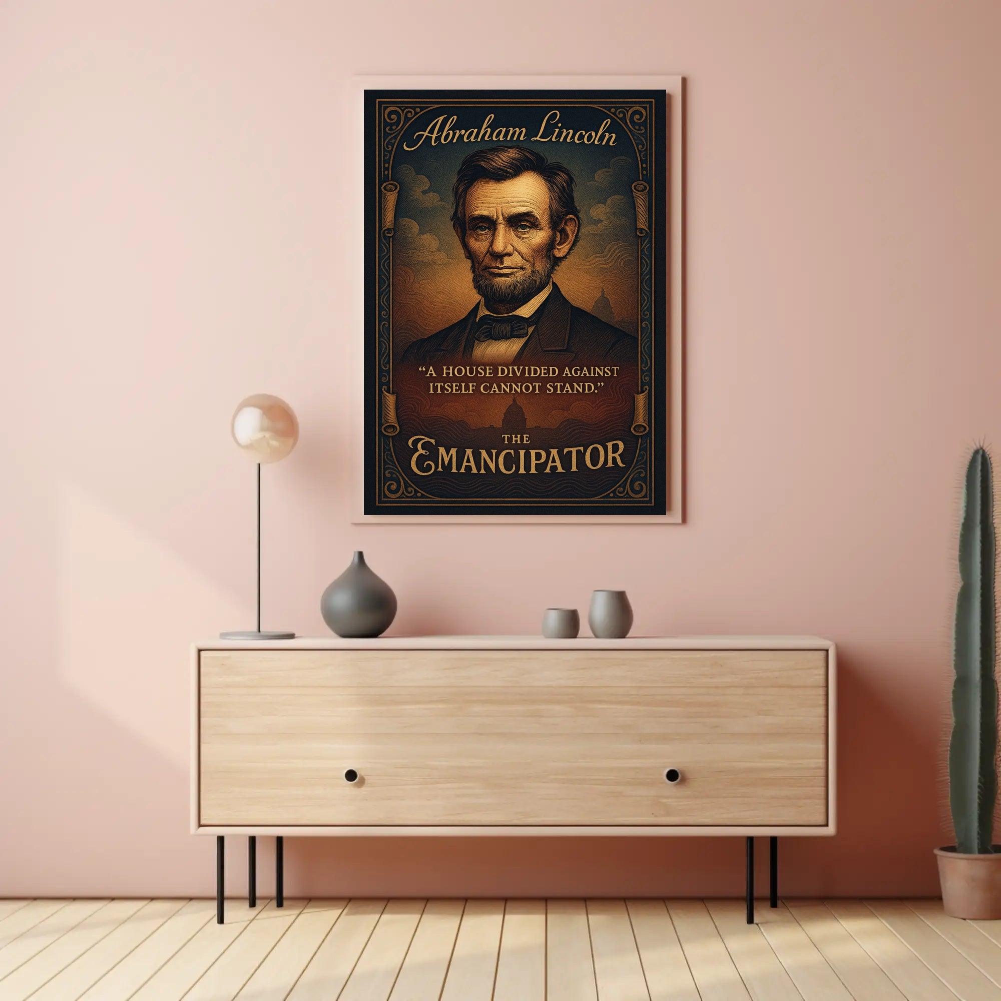 Abraham Lincoln The Emancipator Poster PosterGoat