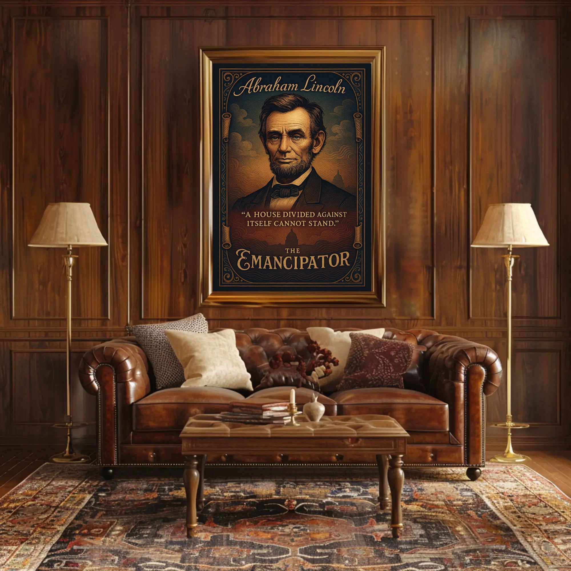 Abraham Lincoln The Emancipator Poster PosterGoat