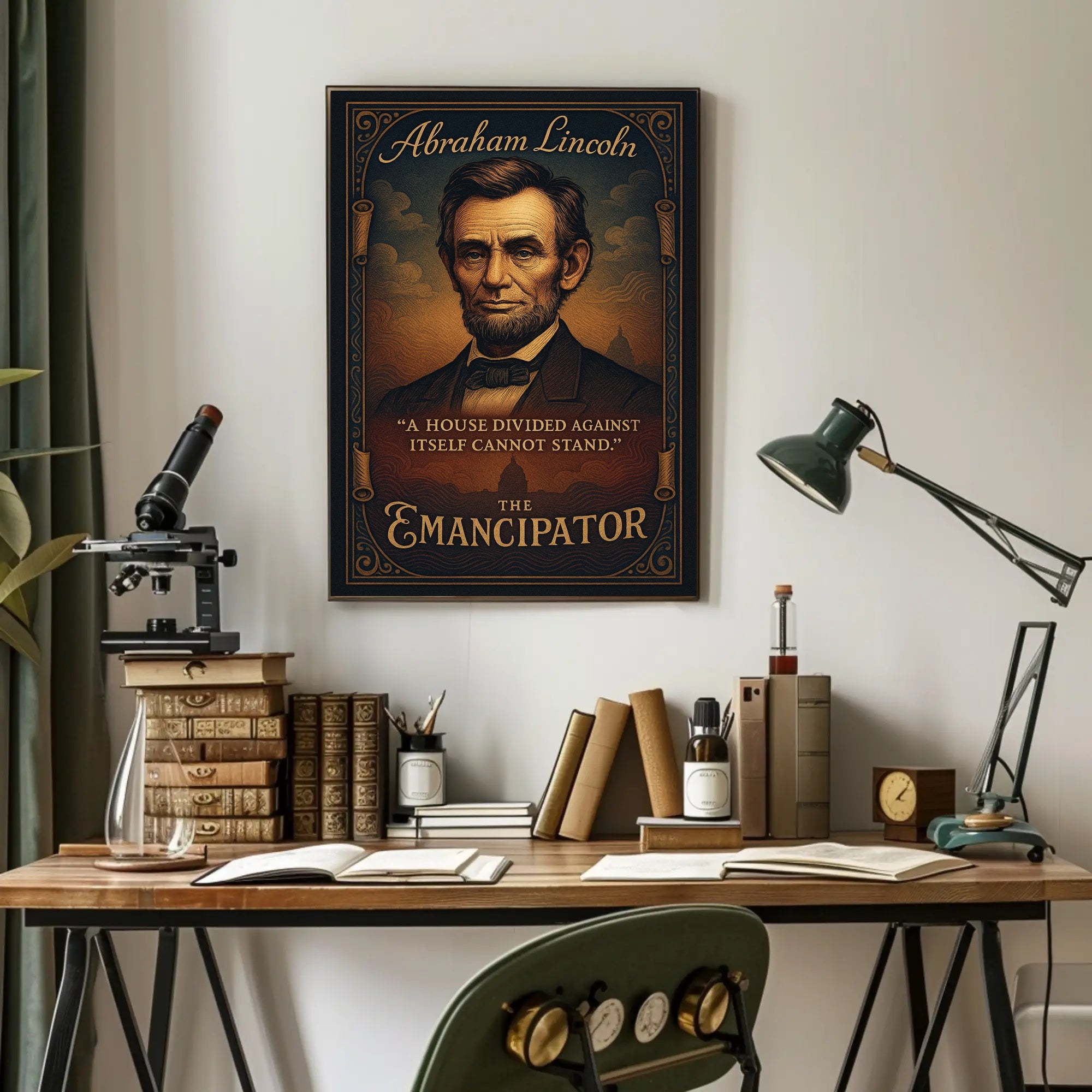 Abraham Lincoln The Emancipator Poster PosterGoat