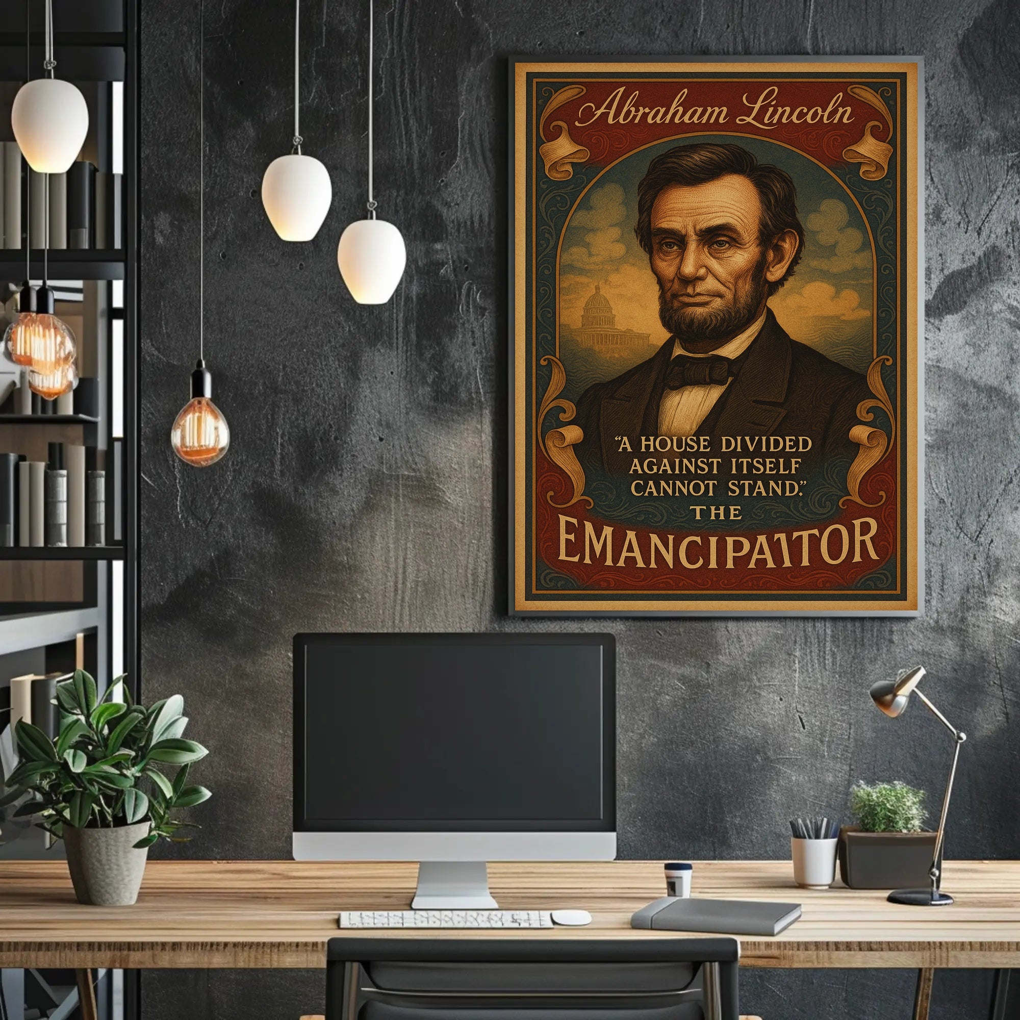 Abraham Lincoln The Emancipator Poster PosterGoat