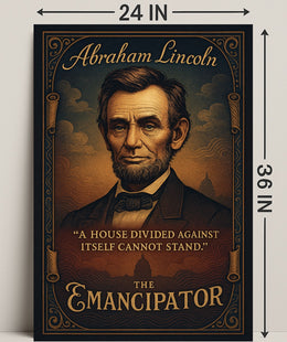 Abraham Lincoln The Emancipator Poster PosterGoat