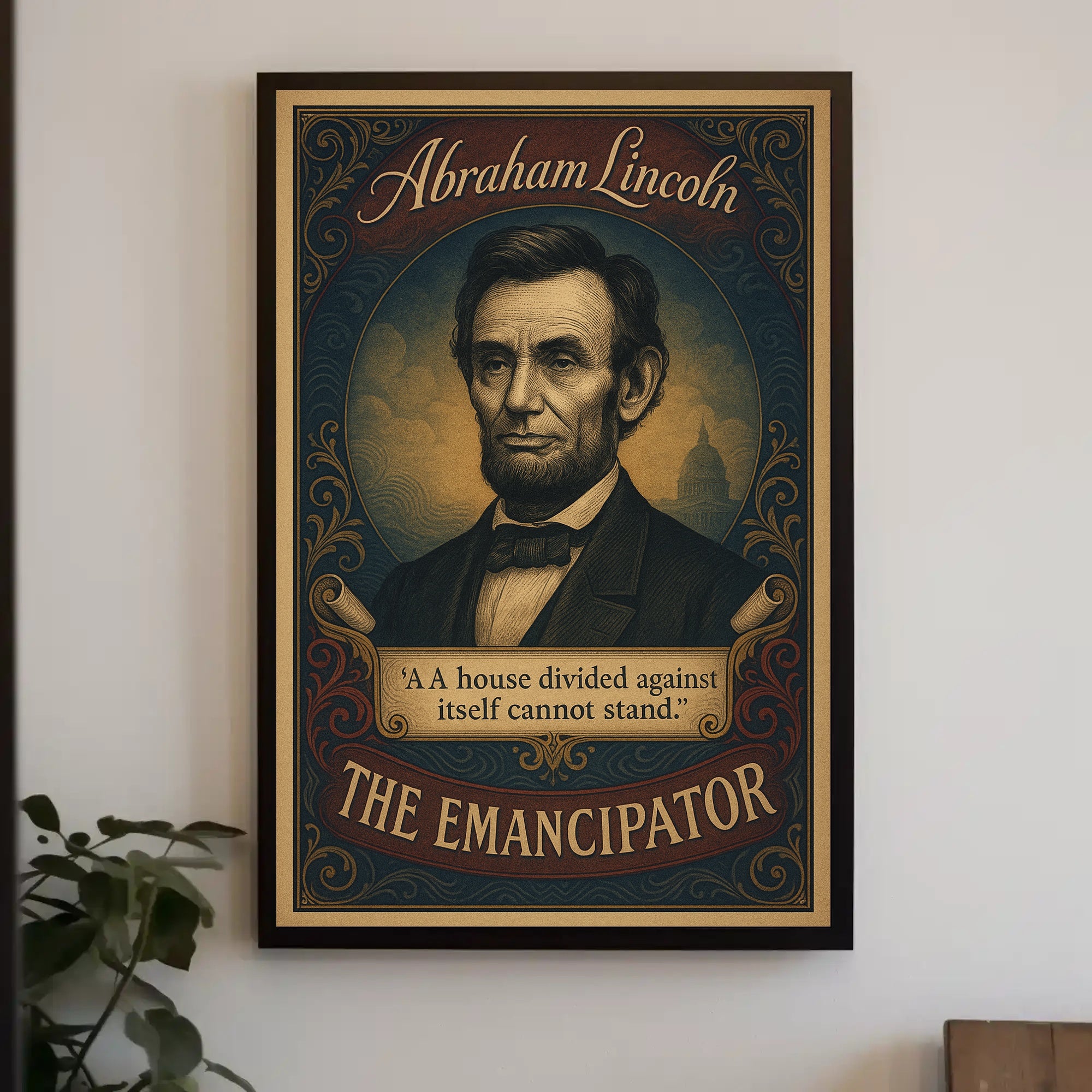 Abraham Lincoln The Emancipator Poster PosterGoat