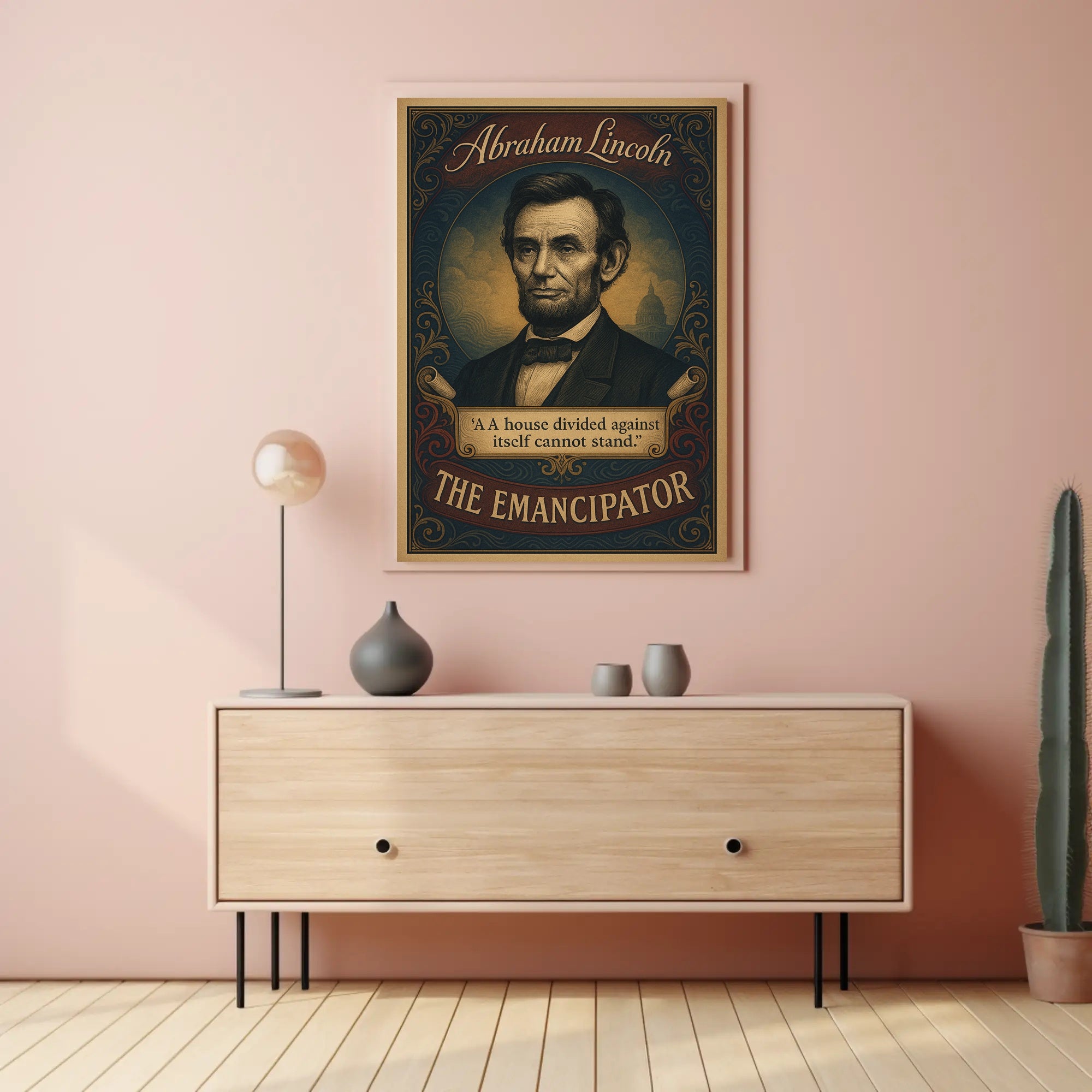 Abraham Lincoln The Emancipator Poster PosterGoat