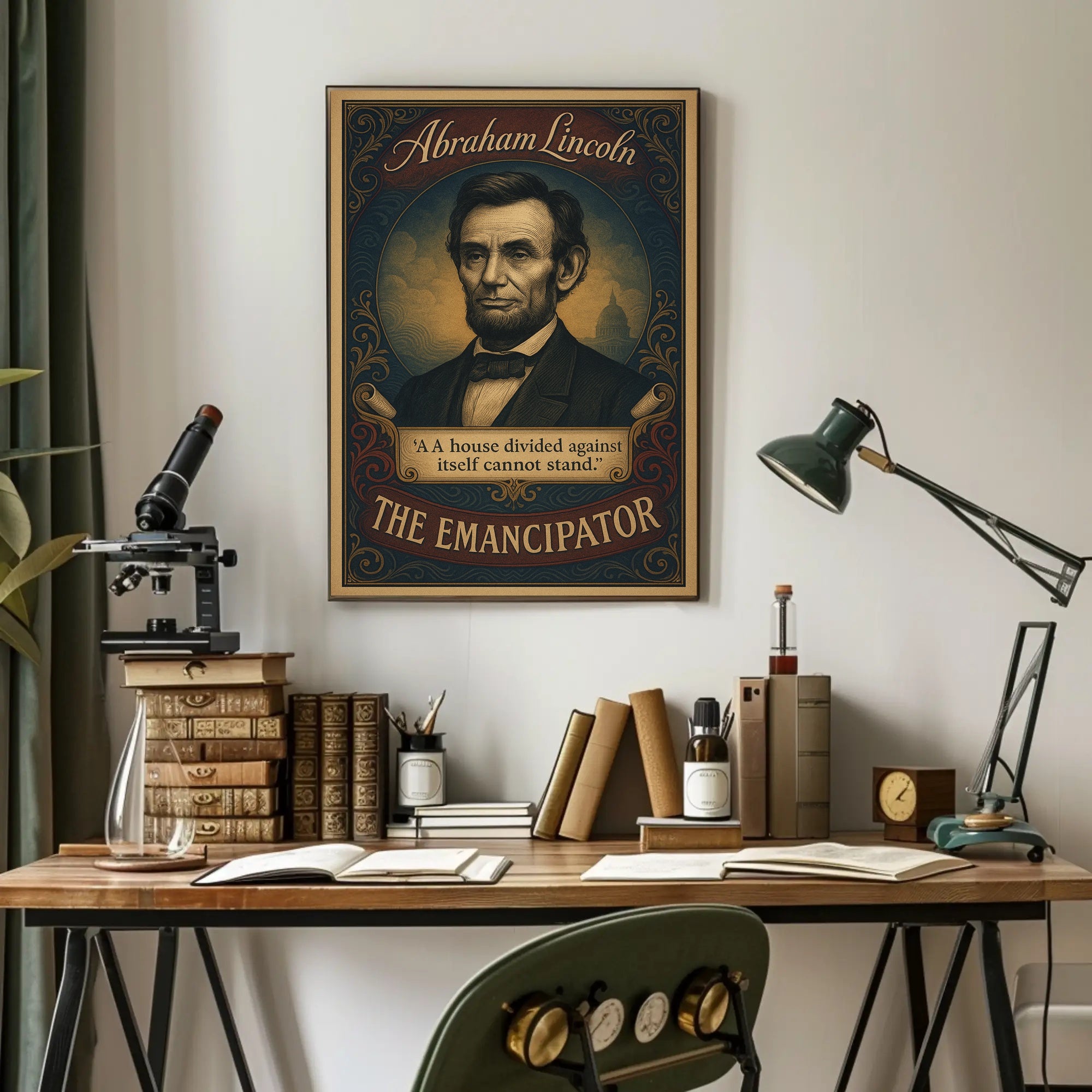 Abraham Lincoln The Emancipator Poster PosterGoat