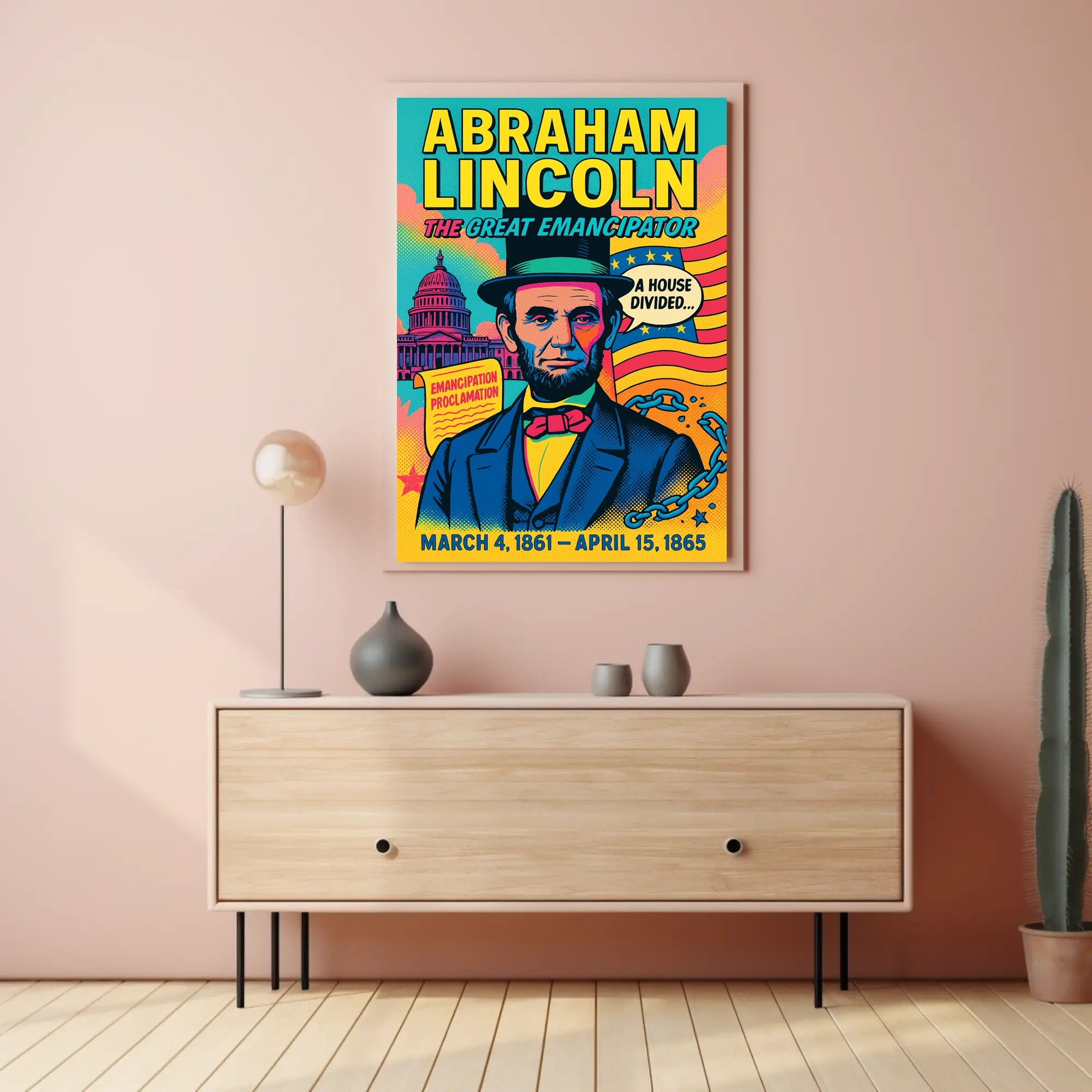 Abraham Lincoln The Great Emancipator Poster PosterGoat