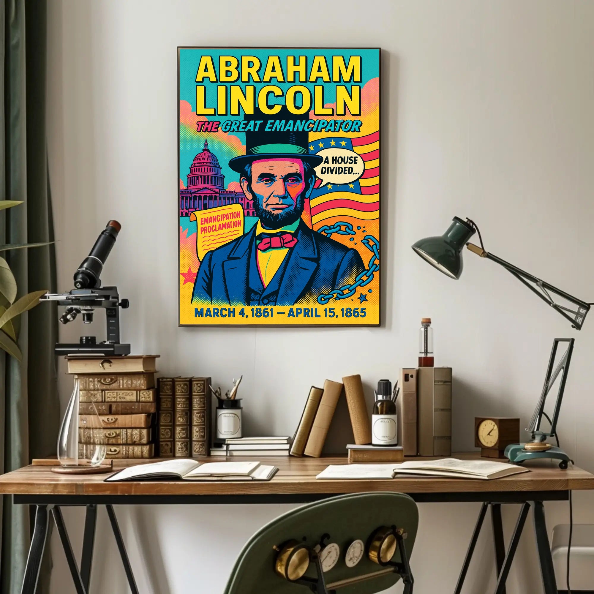 Abraham Lincoln The Great Emancipator Poster PosterGoat