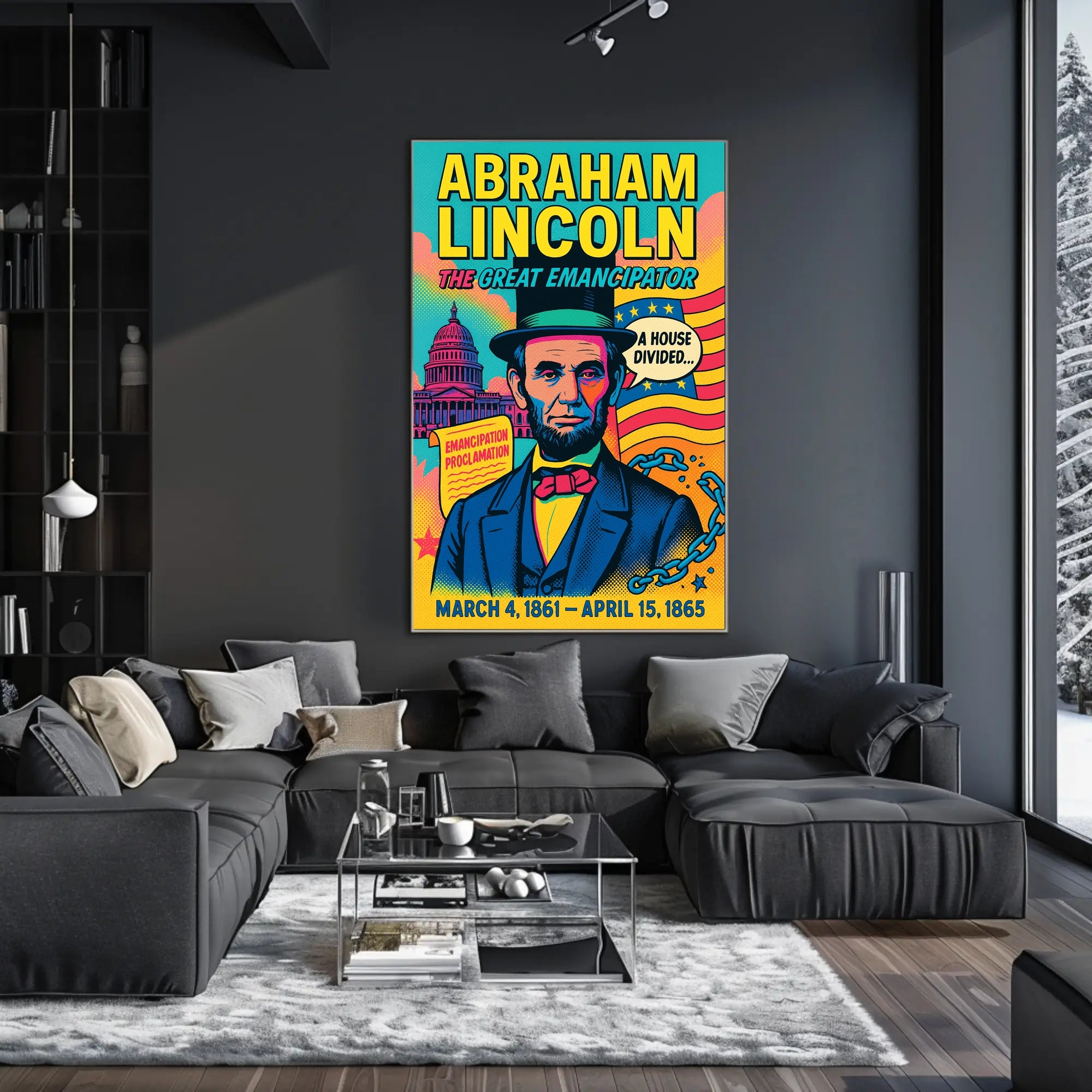 Abraham Lincoln The Great Emancipator Poster PosterGoat