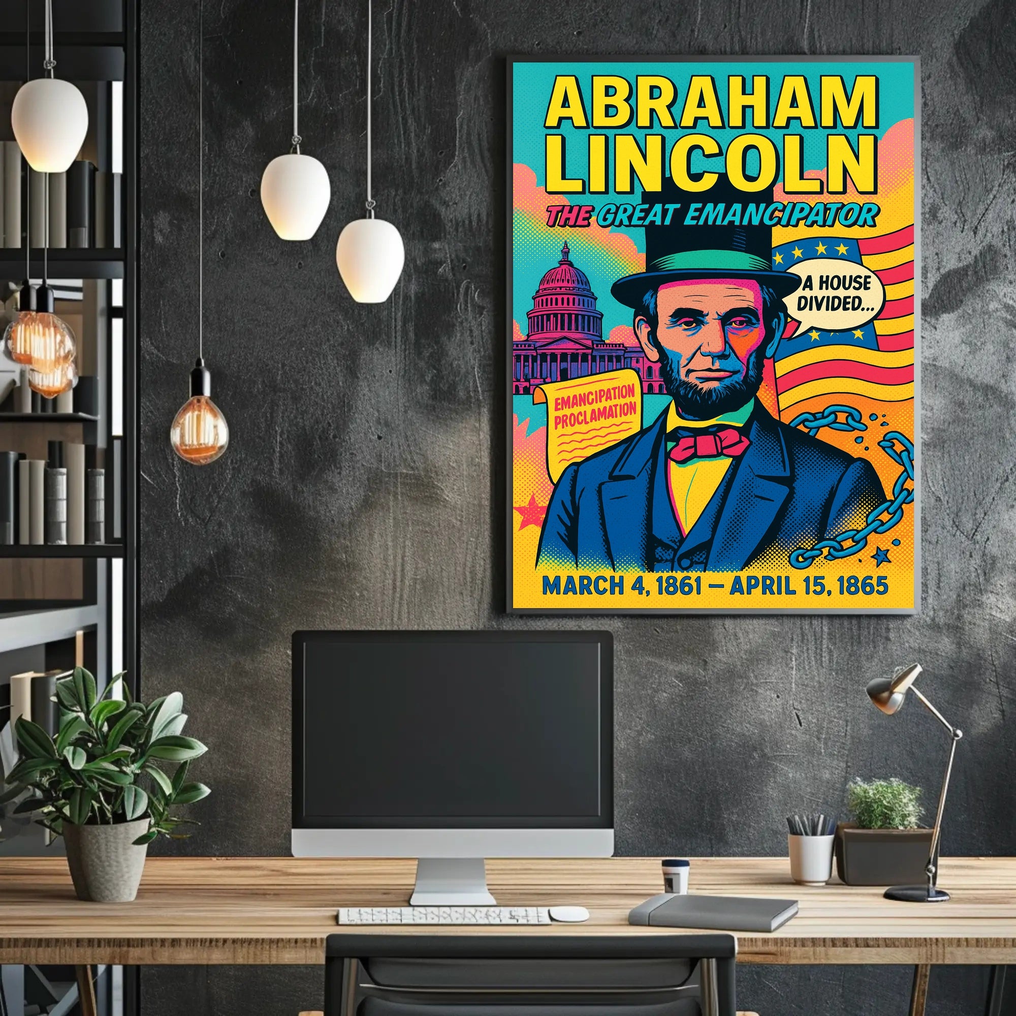 Abraham Lincoln The Great Emancipator Poster PosterGoat