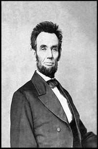 Abraham Lincoln Thoughtful Pose with Book Wall Art Poster PosterGoat